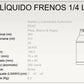 Tableado liquido frenos 1/4 lt. (TLF 1/4)