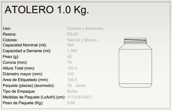 Atolero 1 kg.