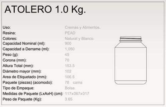 Atolero 1 kg.